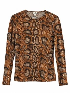 Altuzarra for Target Python Print Long Sleeve Crewneck Tee Size Small